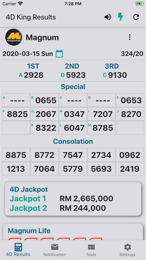 4D King v2 Live 4D Results .